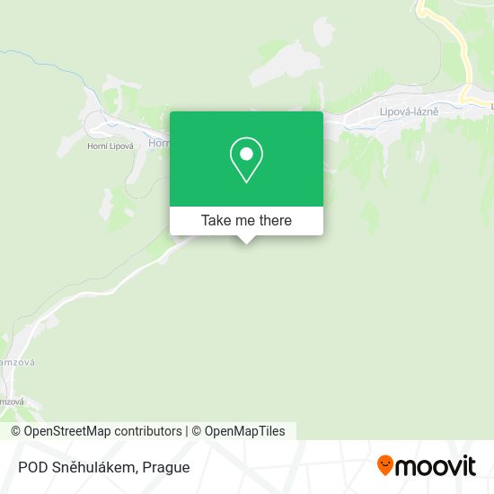 POD Sněhulákem map