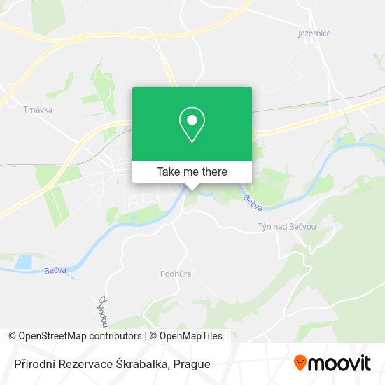 Přírodní Rezervace Škrabalka map
