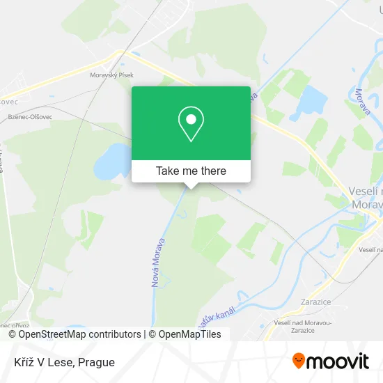 Kříž V Lese map