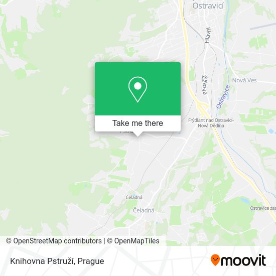 Knihovna Pstruží map
