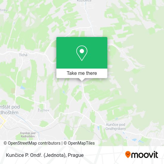 Kunčice P. Ondř. (Jednota) map