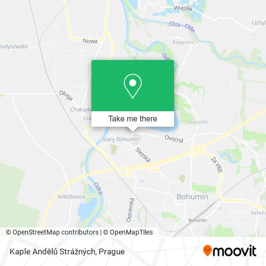 Kaple Andělů Strážných map