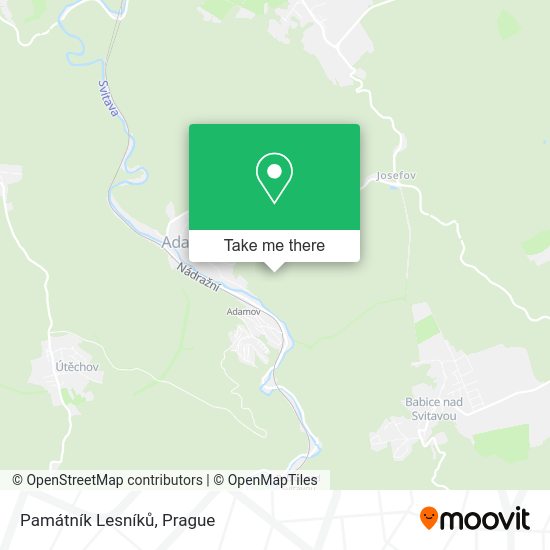 Památník Lesníků map