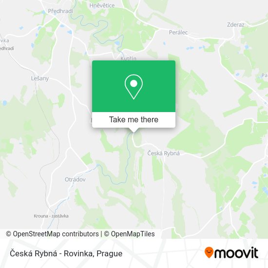 Česká Rybná - Rovinka map