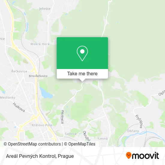 Карта Areál Pevných Kontrol