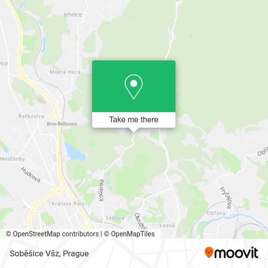 Soběšice Všz map