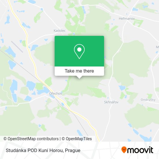 Studánka POD Kuní Horou map