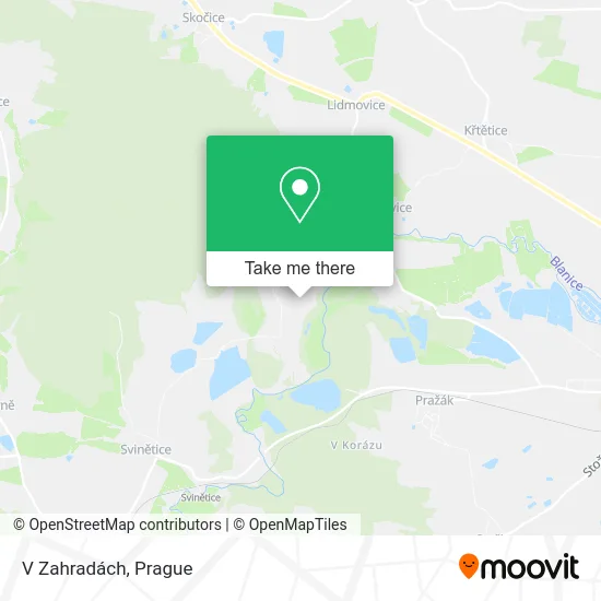 Карта V Zahradách