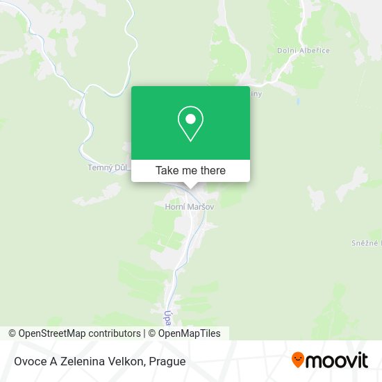 Ovoce A Zelenina Velkon map