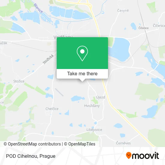 Карта POD Cihelnou