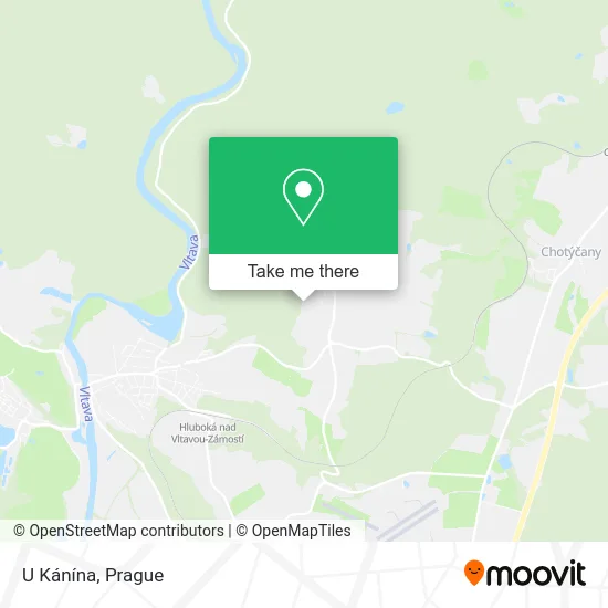 Карта U Kánína