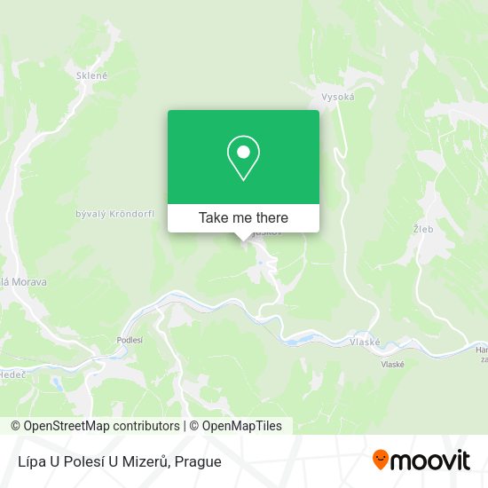 Lípa U Polesí U Mizerů map