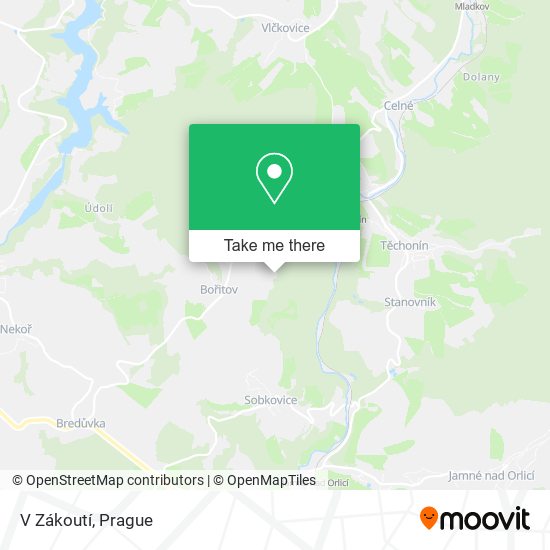 V Zákoutí map