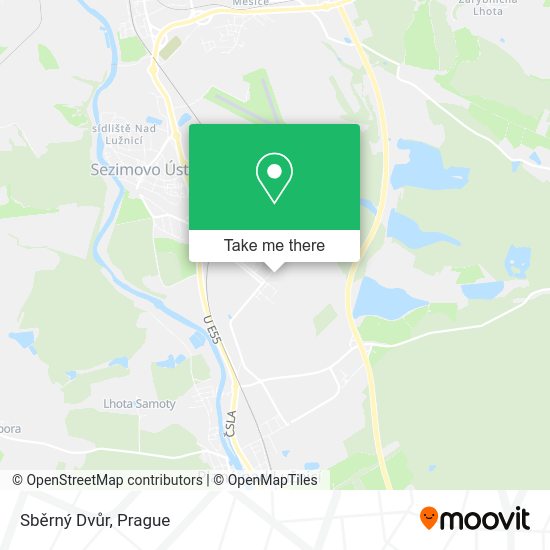 Sběrný Dvůr map