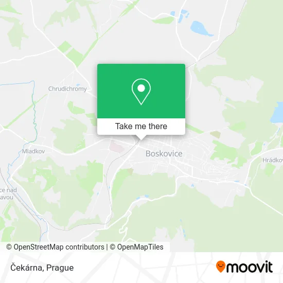 Карта Čekárna