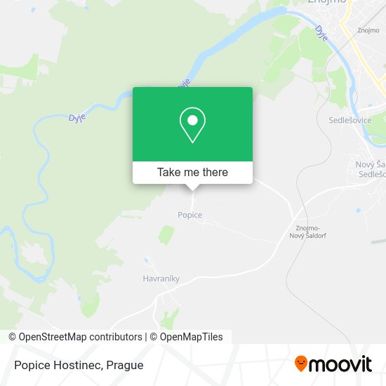 Карта Popice Hostinec