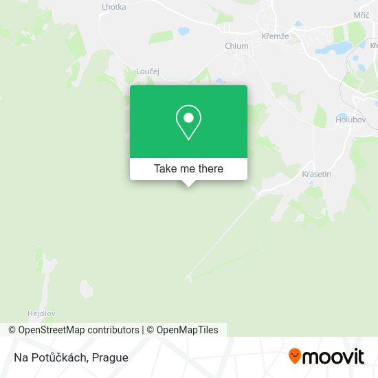 Na Potůčkách map
