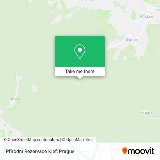 Přírodní Rezervace Kleť map