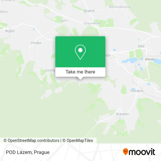 Карта POD Lázem