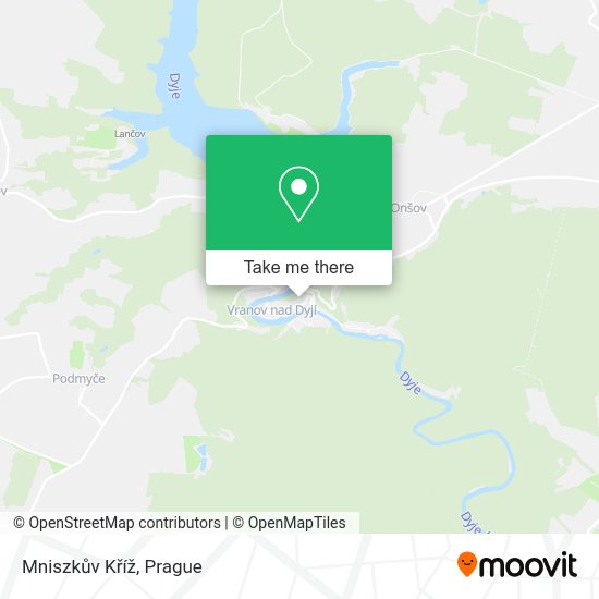 Mniszkův Kříž map