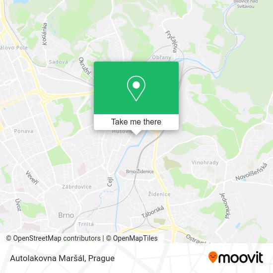 Autolakovna Maršál map
