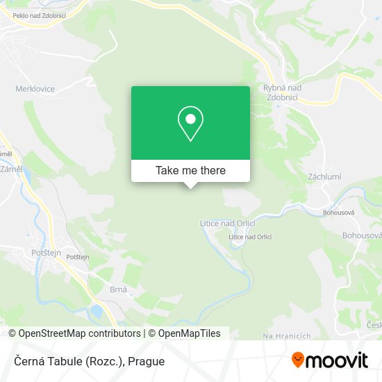 Černá Tabule (Rozc.) map