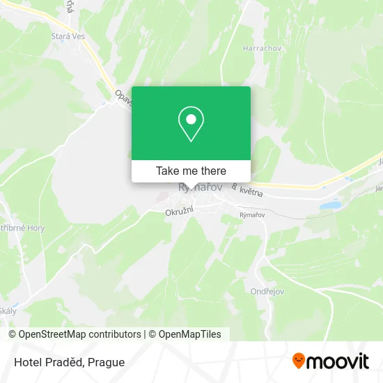 Карта Hotel Praděd