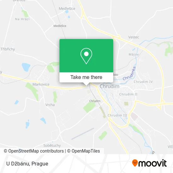 Карта U Džbánu