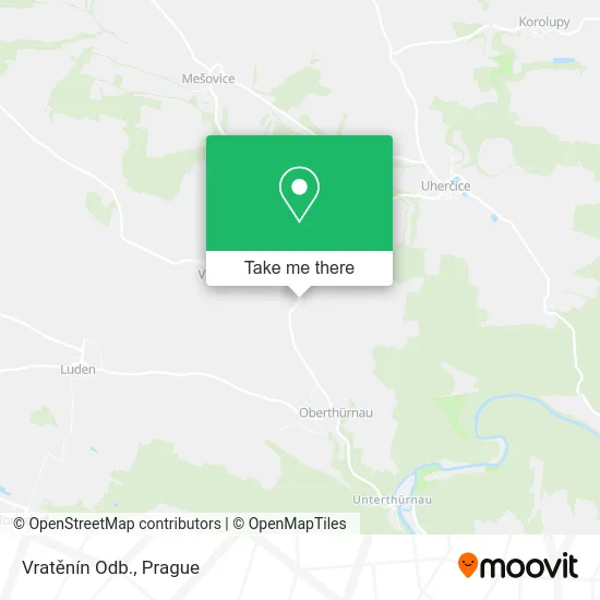 Карта Vratěnín Odb.