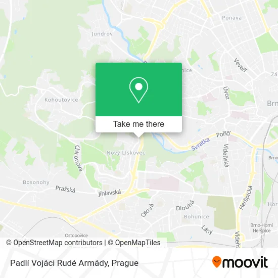 Карта Padlí Vojáci Rudé Armády