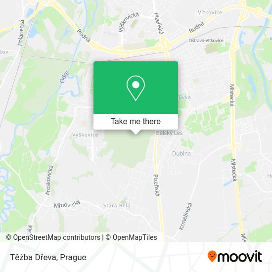 Těžba Dřeva map