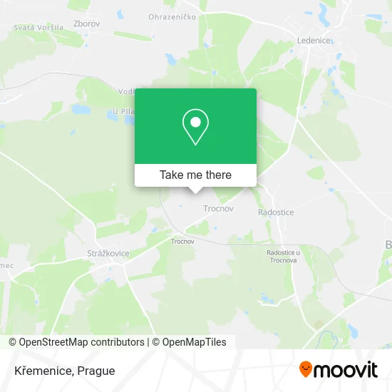 Křemenice map