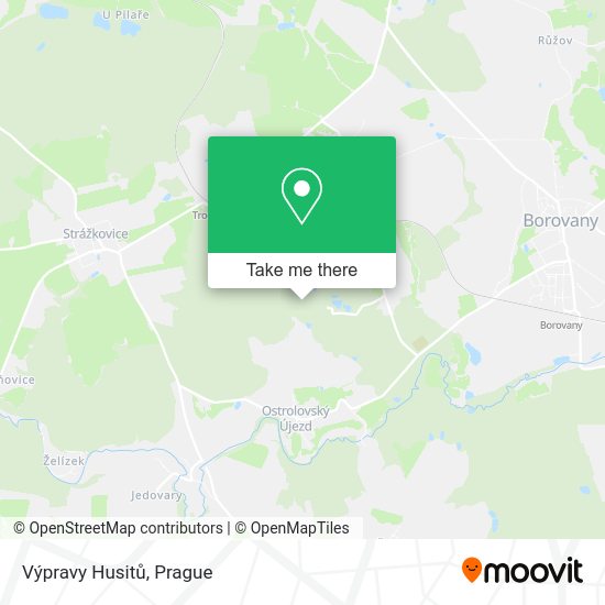 Výpravy Husitů map