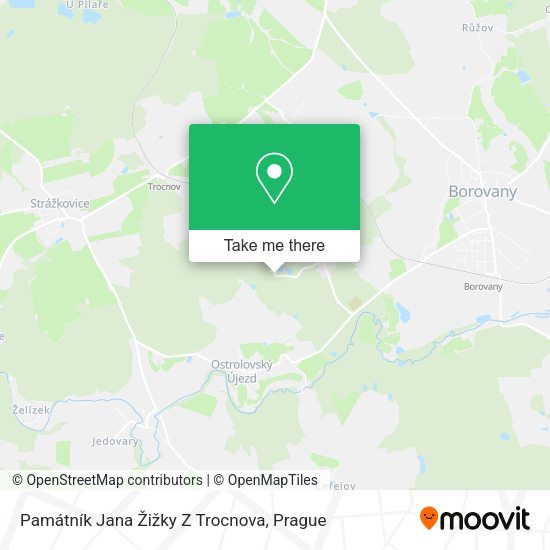 Památník Jana Žižky Z Trocnova map
