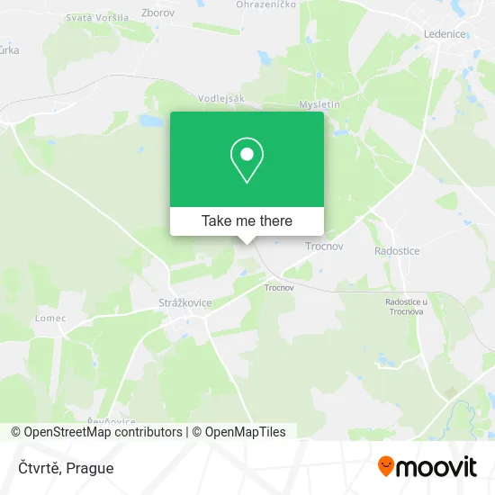 Карта Čtvrtě