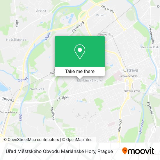 Úřad Městského Obvodu Mariánské Hory map