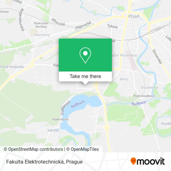 Fakulta Elektrotechnická map