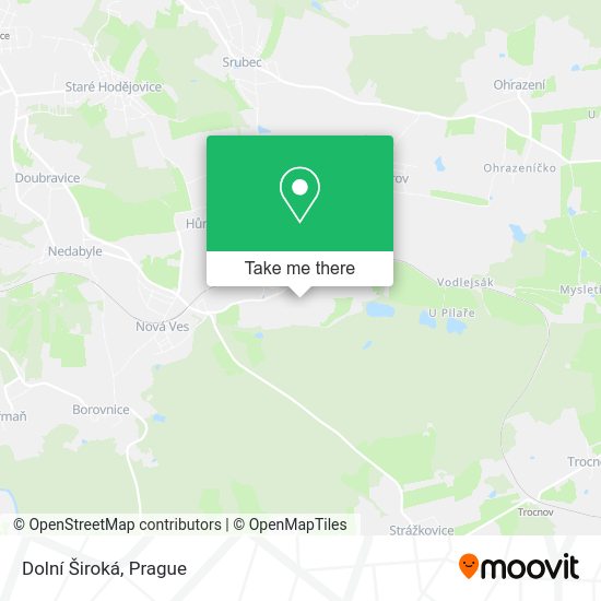 Dolní Široká map