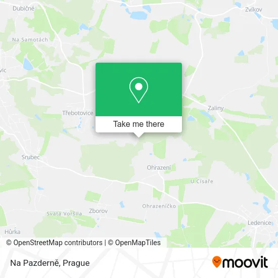Карта Na Pazderně