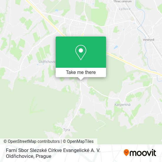 Farní Sbor Slezské Církve Evangelické A. V. Oldřichovice map
