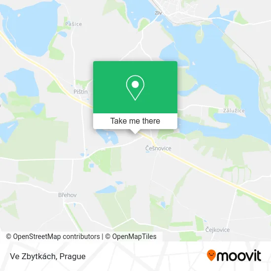 Карта Ve Zbytkách