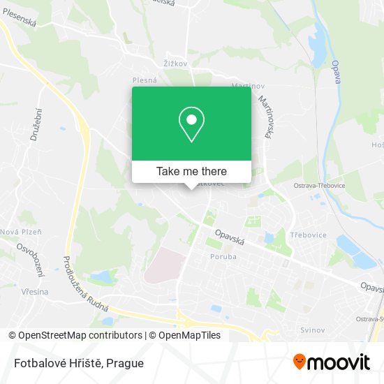 Fotbalové Hřiště map