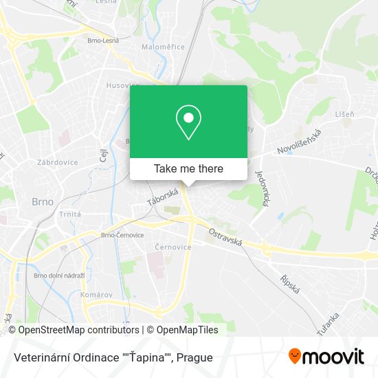 Veterinární Ordinace ""Ťapina"" map