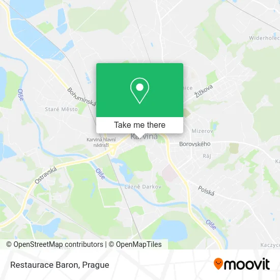 Карта Restaurace Baron