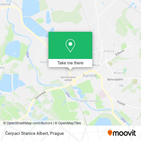 Čerpací Stanice Albert map