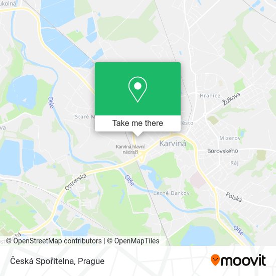 Česká Spořitelna map