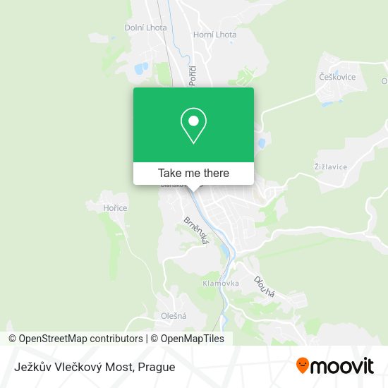 Ježkův Vlečkový Most map
