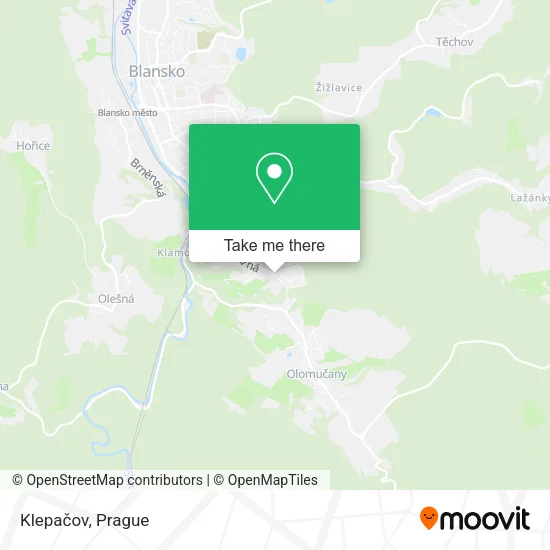 Карта Klepačov