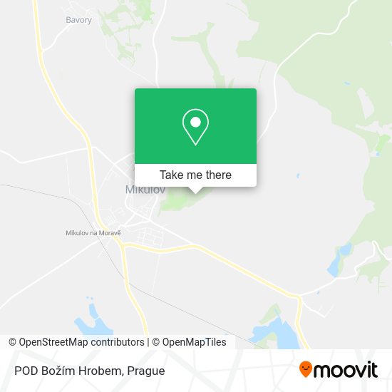 POD Božím Hrobem map