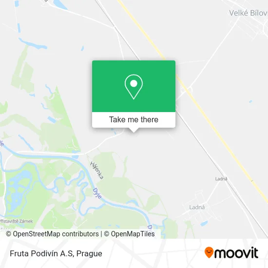 Карта Fruta Podivín A.S
